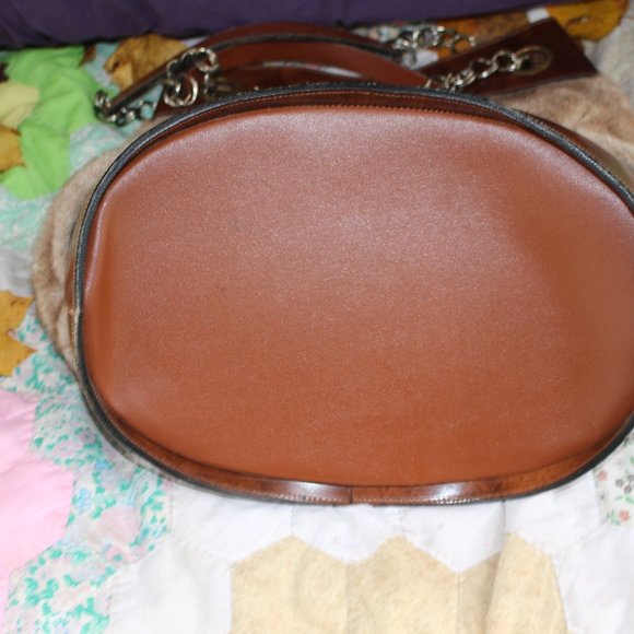 Vintage Faux Fur and Leather Large Handbag and/or Tote - Picture 9 of 13